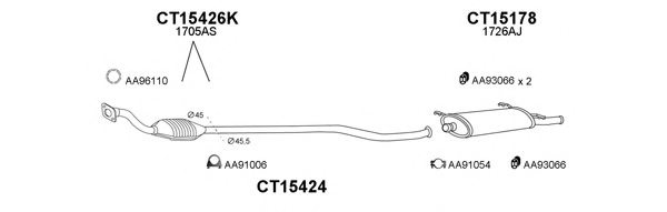 VENEPORTE 150284 Exhaust System
